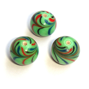 Fabricante directo India Cuentas de semillas de vidrio de colores hechas a mano Cuentas de cristal Patrones de flores 2mm 4mm Opciones al por mayor disponibles - Product Image 3