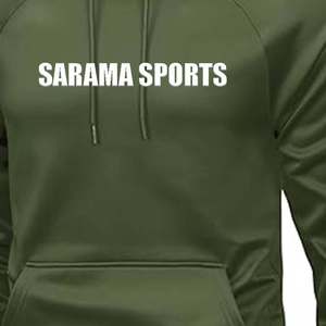 Sudadera con capucha de tela de punto de algodón 100% Unisex de Venta caliente sudaderas con capucha deportivas de patrón sólido impresas personalizadas - Product Image 2