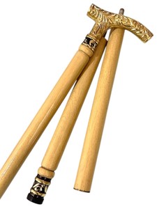 Luxury Vintage Solid Wood Walking Stick Lightweight Portable Collapsible Adjustable Cane with Stylish Durable <strong>Handle</strong> for Hiking - Product Image 2