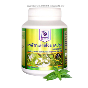 KMP Marca Thai Andrographis Paniculata Extracto de hierbas 100 Cápsulas/Botella 350 mg Polvo Cultivo salvaje Venta caliente Tailandia - Product Image 1