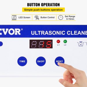 เครื่องทำความสะอาดอัลตราโซนิกดิจิตอล VEVOR ขนาด 0.8 ลิตร แบบไฟฟ้า สำหรับการทำความสะอาดอย่างแม่นยำ - Product Image 4