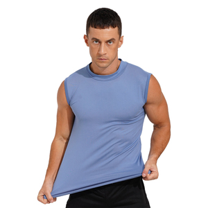 Camisetas sin mangas Elegante Moda Transpirable Algodón Sin mangas Top Tejido de punto Método Precio bajo - Product Image 1