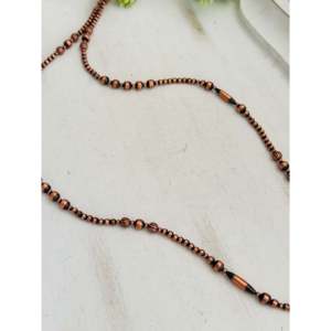 Collier Bohème Style Navajo avec Perles en Cuivre, Tendance Religieuse, Orné de Diamants en Alliage d'Acier Inoxydable, Idéal pour un Cadeau - Product Image 3