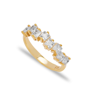 Anillo de circonita brillante hecho a mano, joyería de plata de ley 925 - Product Image 1