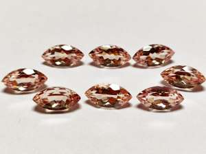 Pierre de morganite pêche Marquise taillée à facettes Madagascar pierres précieuses en vrac Morganite fabrication de bijoux pierres précieuses Morganite semi-précieuses - Product Image 3