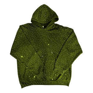 Sweat à capuche pour homme en molleton 100% coton de haute qualité, uni, brodé, teint, écologique, respirant, style vintage, pour l'automne - Product Image 5