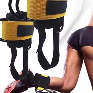Correas de tobillo para levantamiento de pesas de gimnasio, correas ajustables para tirar del tobillo para hombres y mujeres, tarifa de venta completa - Product Image 2