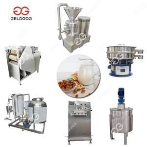 Automatic Stainless Steel Peanut Cow Almond Milk Production <b>Line</b> Food Grade Nut Milk <b>Processing</b> Plant Factory Direct - Product Image 6