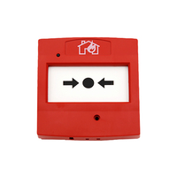 Station de déverrouillage d'urgence pour porte avec couvercle transparent pour systèmes d'alarme incendie