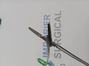 Portaagujas de acero inoxidable, abrazadera de sutura, herramientas médicas quirúrgicas reutilizables, instrumentos hemostáticos, fórceps rectos curvos - Product Image 5