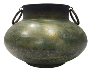 Pot de fleur en fer de forme ronde pour la maison balcon et jardin Pot de fleur jardin Patio intérieur extérieur fait à la main en vrac produit - Product Image 1