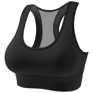 Custom Factory Wholesale Women's Sports Bra – Breathable Mesh Back Racerback High <b>Support</b> Gym <b>Crop</b> <b>Top</b> for Yoga & Fitness - Product Image 4
