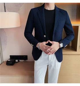 Costumes pour hommes sur mesure de créateur avec liens Robe de réunion Pantalon formel Manteau Blazer Costumes pour hommes Manteau et pantalon Costume d'affaires - Product Image 4