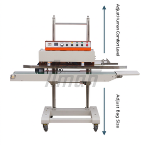 Machine de scellage thermique automatique pour sacs en plastique, films et pochettes, largeur de scellage 10 mm, 220 V, hauteur réglable, pour emballage alimentaire et chimique - Product Image 1