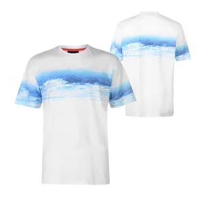 Free Sample Wholesale Moisture Wicking Men t-shirt Sublimation Plain tshirt Quick dry Tshirt White Custom 100% Polyester t shirt