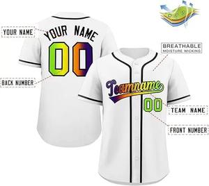 Maillot de baseball personnalisé, streetwear, sublimation, chemises de baseball personnalisées, uniforme sportif pour hommes, femmes, adultes et jeunes - Product Image 4