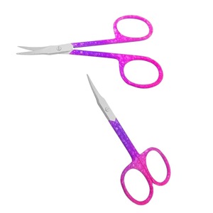 Ciseaux à cuticules en acier inoxydable de précision, à pointe de flèche incurvée, pour manucure et pédicure professionnelles, soin des ongles - Product Image 4