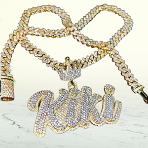 Customized Diamonds Unisex Hip Hop Style Chain Iced Out 925 Sterling Silver Diamond Rapper <b>Jewelry</b> Charm Pendant <b>with</b> White - Product Image 4