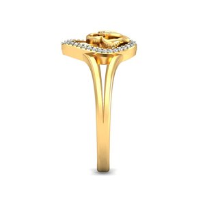 Bague Ishi Diamonds en or 18K avec cœur et diamant de laboratoire étincelant - Product Image 5