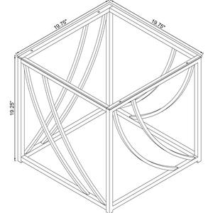 Meubles de salon écologiques modernes, ensemble de tables basses, tables basses carrées en verre grandes et bon marché - Product Image 4