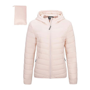 Chaqueta Acolchada de Invierno para Mujer, Ecológica, Plegable, Ligera, con Capucha y Cierre Completo, Resistente al Agua, para Clima Frío - Product Image 1