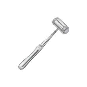 Martillo Quirúrgico de 190 mm (7.12 pulgadas) con Cabeza de Acero Inoxidable 410 de 25 mm, 218 g/155 g, Cabezas de Nailon, Martillo Manual para Huesos, Uso Dental y Ortopédico - Product Image 3