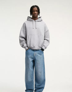 Doven Sudaderas con Capucha Gruesas de 600 GSM, Sin Cordones, Hombro Caído, Corte Boxy, Algodón Deportivo, Logotipo Personalizado, Sudaderas Pesadas para Hombre - Product Image 3