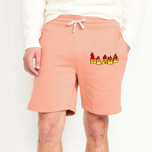 Short décontracté d'été de qualité supérieure pour hommes 100% coton respirant DTG Logo imprimé tricoté Style Hip Hop grande taille disponible - Product Image 1