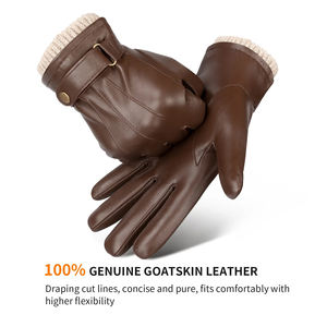 Dressing Winter PU Touch Screen <b>Gloves</b> <b>Waterproof</b> 2025 <b>Gloves</b> Outdoor Leather Dress <b>Gloves</b> - Product Image 3