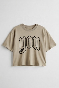 Camiseta Corta de Estilo Urbano para Mujer, Informal, de Tela Suave y Transpirable, para Uso Diario en Verano, Moderna, Inspirada en la Juventud - Product Image 2