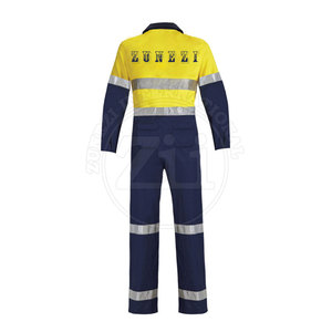 Combinaisons de travail de sécurité haute visibilité, réfléchissantes, imperméables, avec logo LED clignotant, fabriquées en nylon et polyester durables, conformes à la norme ANSI Classe 1, vente en gros, prix bas - Product Image 2