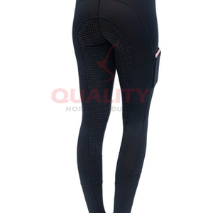 Women Equestrian Riding Tights Lightweight Four Way <b>Stretch</b> High Waist Quick Dry Fabric with Full <b>Seat</b> Grip Leggings for sale - Product Image 4