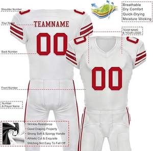 Uniforme de fútbol americano personalizado para jugadores de equipo de club Conjunto de Jersey y pantalón de sublimación con costuras de alta calidad - Product Image 3