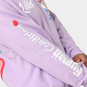 2024 sweats à capuche d'impression bouffante sur mesure sweat à capuche de couleur unie vêtements décontractés sweats à capuche d'impression bouffante à vendre - Product Image 4