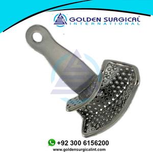 Bandeja de Impresión Dental de Acero Inoxidable, Perforada, Metálica, Reutilizable, Superior e Inferior, Pequeña, Mediana, Grande, Ajustable - Product Image 4