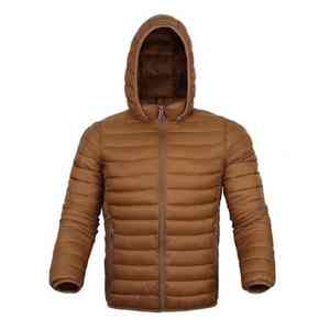 Custom Windbreaker Ripstop <b>Hooded</b> <b>Padded</b> Quilted Puffer Down <b>Jacket</b> for Men Comfortable <b>Jackets</b> Wholesale Manufacturer - Product Image 4
