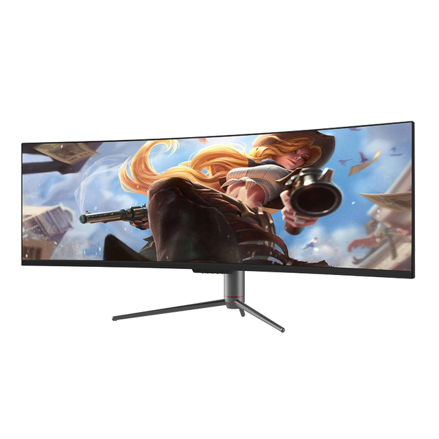 Ultra-Wide 49 Inch Curved PC Gaming Monitor with 32:9 Aspect Ratio 5K 144Hz Resolution 5K 144Hz for Laptop Use