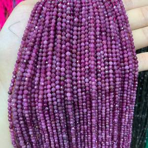 เมห์ราจูดิน เจมส์ ลูกปัดทับทิมธรรมชาติทรงกลมสีแดง ขนาด 4 มม. 6 มม. 10 มม. จากราชสถาน รับรองโดยบุคคลที่สาม - Product Image 1