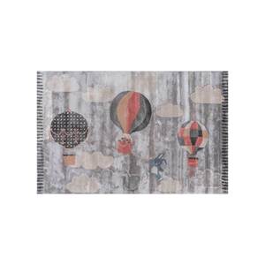 Tapis en laine et viscose tufté à la main, design bohème gris et noir, Confetti Grey & Black Bohemian Design, Tra-14871 - Product Image 1