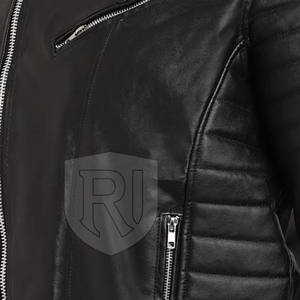 Veste en cuir pour hommes Oem Service Veste en cuir pour hommes de haute qualité Veste en cuir d'hiver pour hommes - Product Image 6