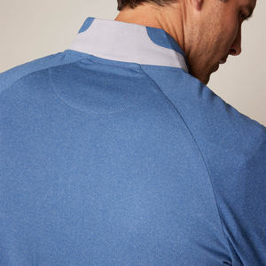 OEM Polyester personnalisé 1/4 Zip Golf Blue Pullover Fashion Quarter Zip Sweatshirt pour hommes - Product Image 4