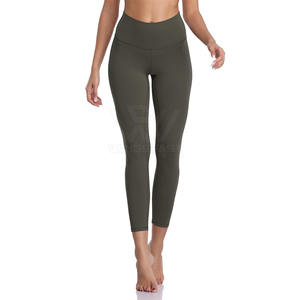 Venta directa de fábrica Leggings de Yoga de cintura elástica de tamaño personalizado Servicio OEM Leggings de yoga más vendidos - Product Image 3