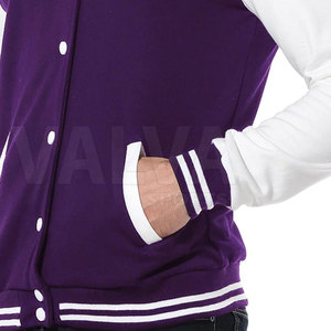 Veste d'hiver de haute qualité pour hommes, style sportif de haute rue, col montant, manches longues, dernière conception de letterman de baseball - Product Image 4