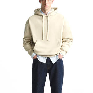 Sweat à capuche en molleton français OEM 370 g/m² avec logo brodé personnalisé, 100 % coton, coupe classique, pour homme, automne, éco-responsable, streetwear - Product Image 1