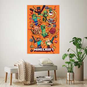 Affiche Minecraft de style moderne, montage amusant pour la décoration murale - Product Image 4