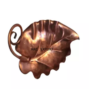 Plato de cobre para servir de buen diseño, vajilla exclusiva de la mejor calidad, plato para servir hojas, bandeja de Decoración de mesa para eventos y centros turísticos - Product Image 1
