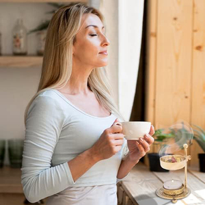 High Quality Reasonable Price Gold Finished Incense Burner <b>Adjustable</b> Burner Wood <b>Knob</b> for Home Office Fragrance Censer Burner - Product Image 5