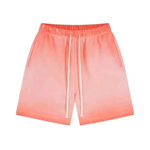 Shorts délavés en coton décontractés pour homme, coupe décontractée, avec cordon de serrage, style streetwear, pour l'été et le quotidien - Product Image 1