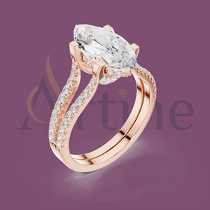 10K Anillo de bodas personalizado Grabado personalizado - Product Image 1