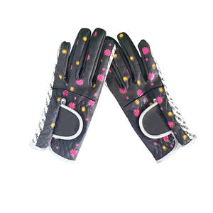 Guantes de Golf cómodos de Material de cuero transpirable de cuero genuino 100%, guantes de Golf antideslizantes de piel de oveja suave para hombres - Product Image 1